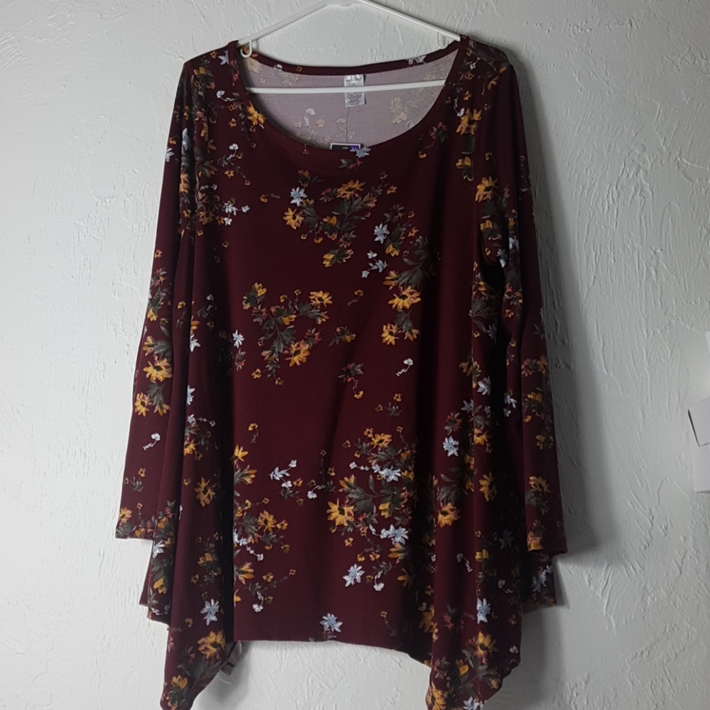 WEST LOOP WOMEN'S TUNIC BLOUSE(XL)